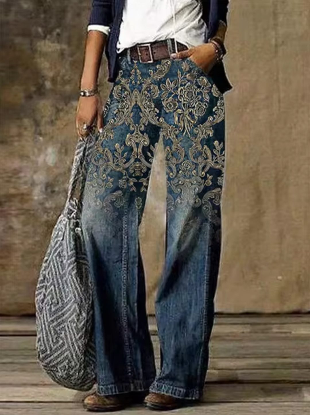 Women’s Wide Leg Trousers | Printed