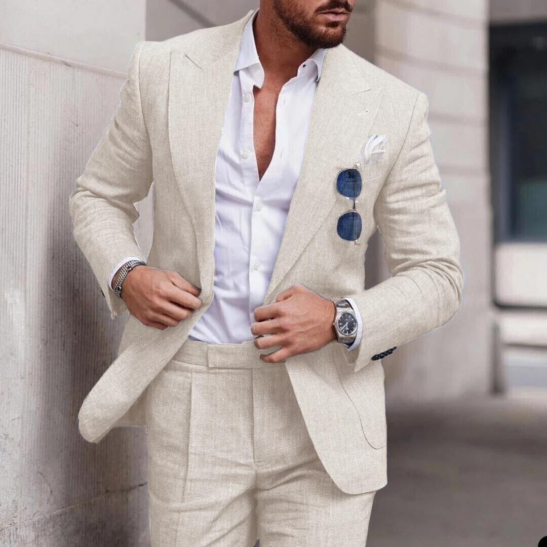 Stanley - Lightweight Linen Suit for Weddings
