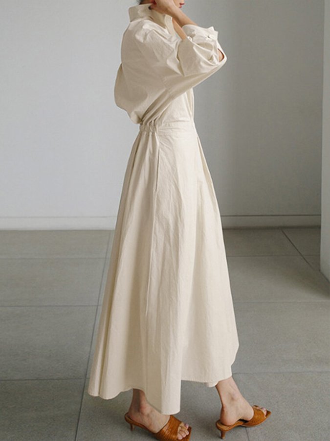 Women’s Elegant Shirt Dress | Maxi