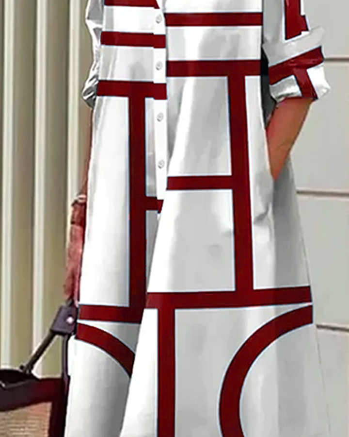 Women’s Graphic Shirt Dress | Button-Up
