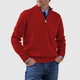 Men’s Quarter Zip Knit Jumper | Stand Collar