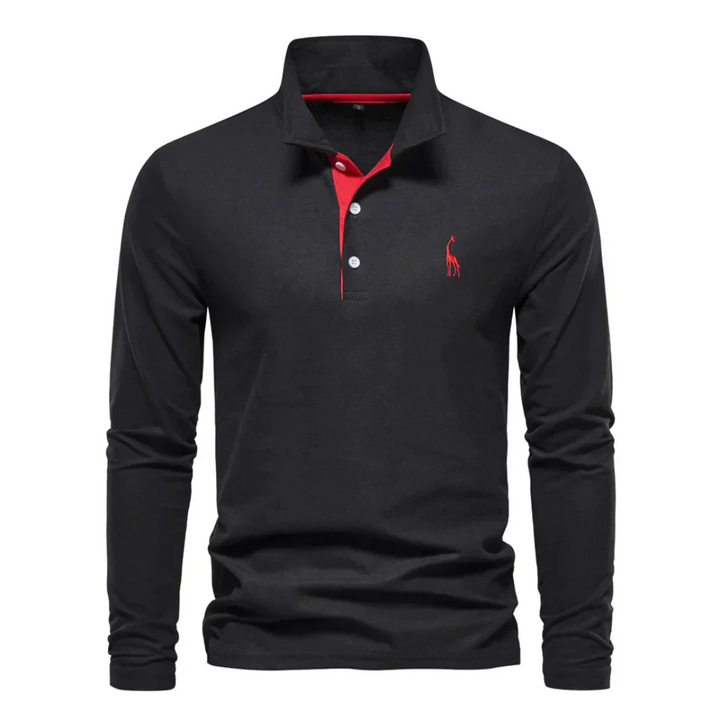 Men’s Tapered Polo Shirt | Long Sleeve