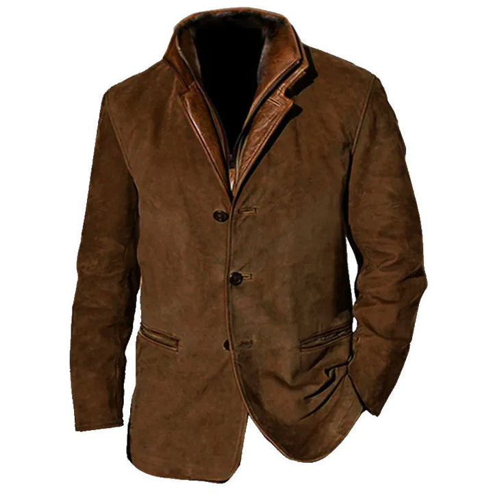 Hamza - Men's Classic Leather Jacket