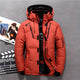 Men’s Puffer Jacket | Hooded Parka with Zipper Pockets