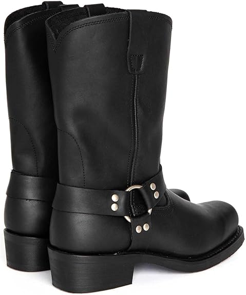 Men’s Mid-Calf Harness Boots | Square Toe