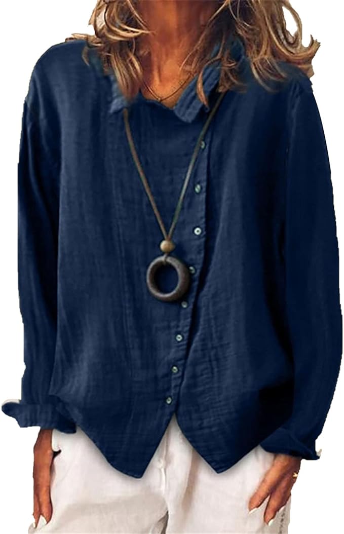 Women’s Button Front Long Sleeve Shirt | Casual