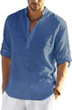 Men’s Long Sleeve Henley Shirt | Relaxed Fit