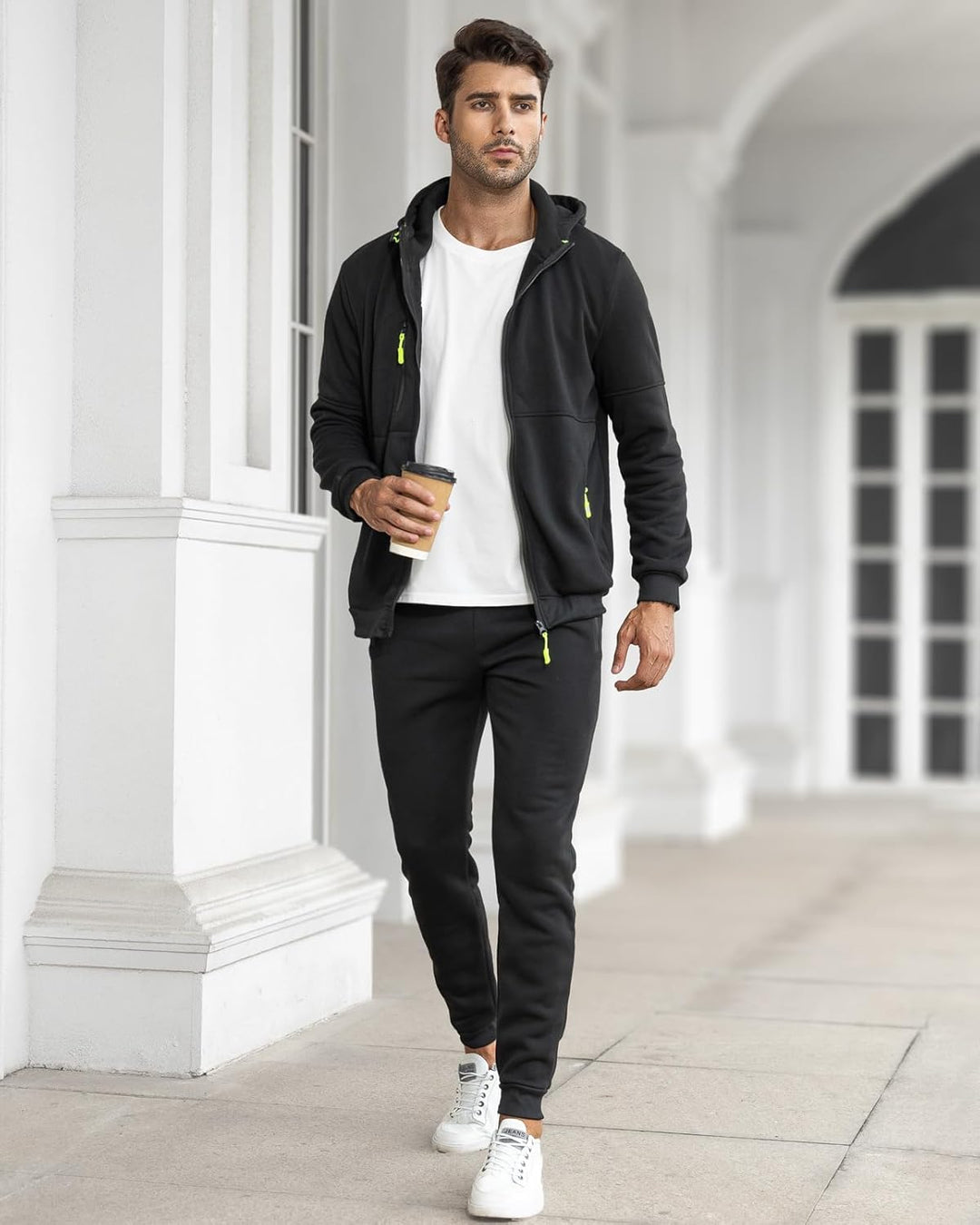 Men’s Hoodie Tracksuit Set | Zip-Up Jacket & Joggers