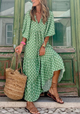Women’s Summer Puff Sleeve Dress | Midi