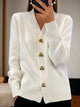 Women’s Heart Button Knit Cardigan | Regular Cut