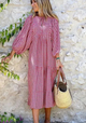 Women’s Summer Puff Sleeve Dress | Midi