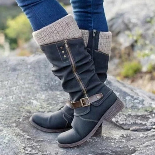 Women’s Knee-High Boots | Buckle Detail