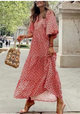Women’s Summer Puff Sleeve Dress | Midi