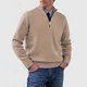 Men’s Quarter Zip Knit Jumper | Stand Collar