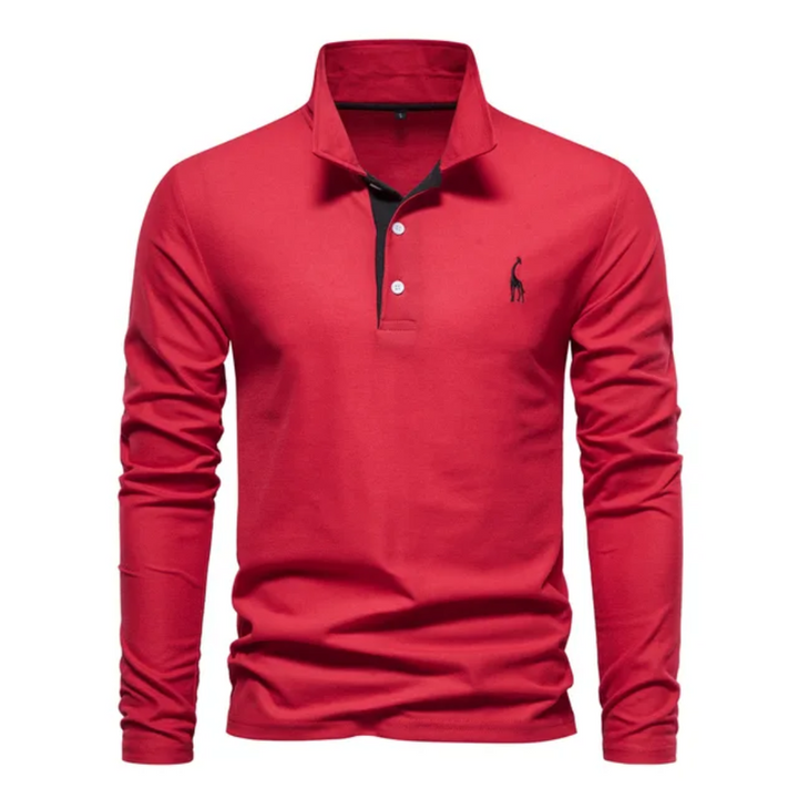 Men’s Tapered Polo Shirt | Long Sleeve