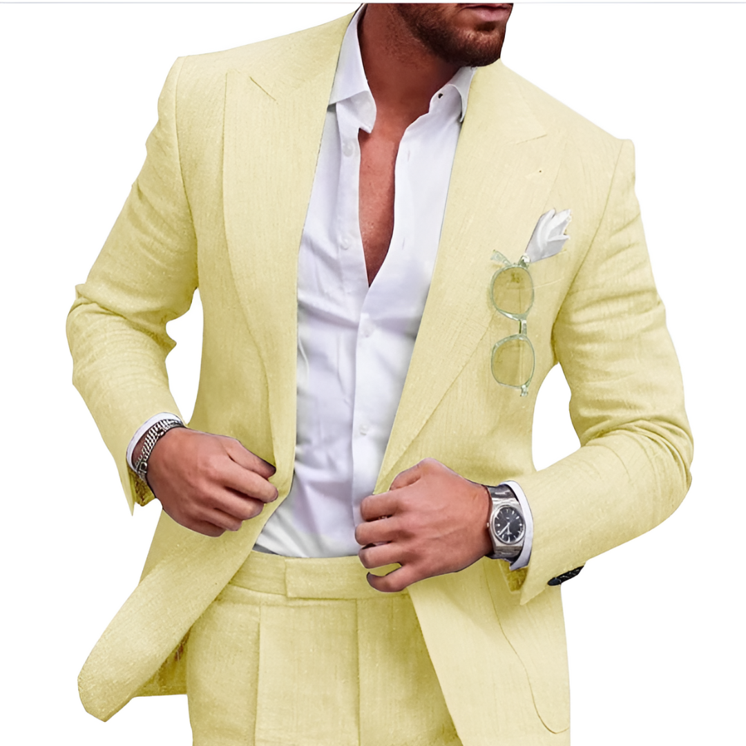 Stanley - Lightweight Linen Suit for Weddings