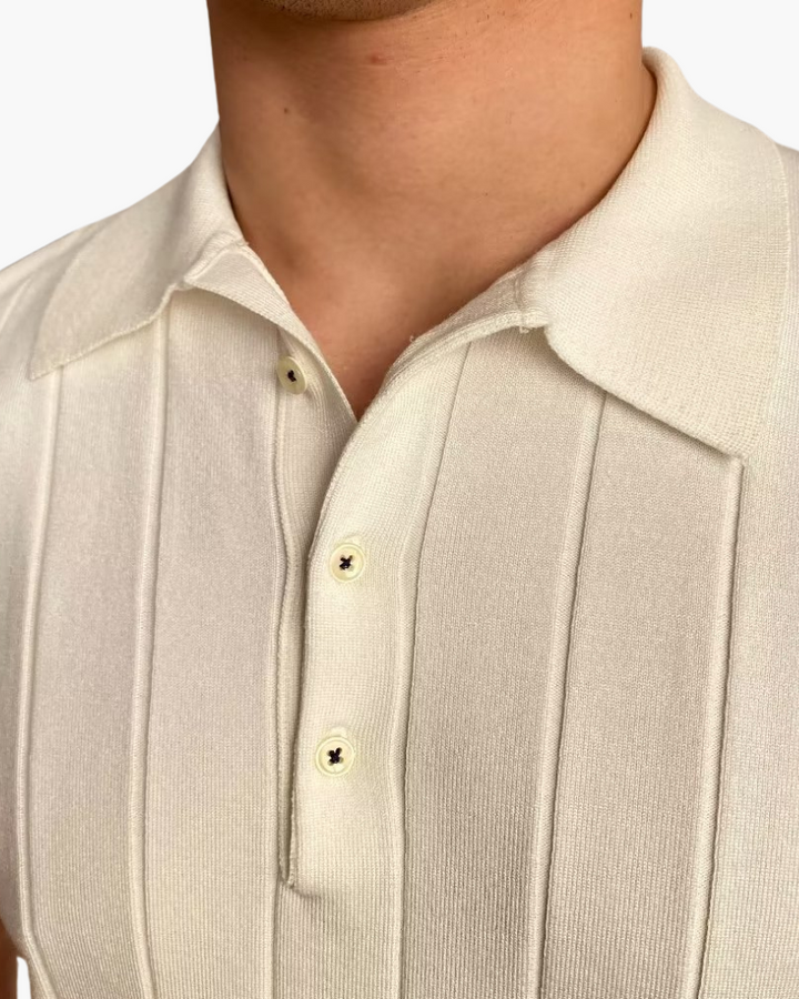 Men’s Knitted Polo Shirt | Short Sleeve