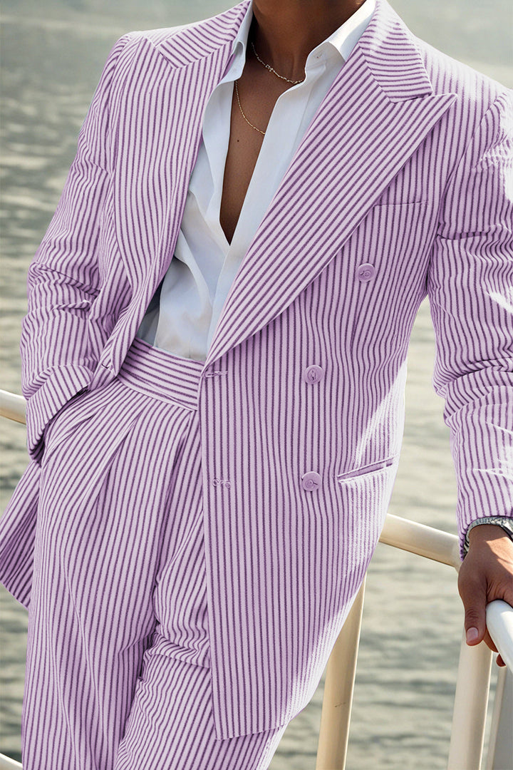 Men’s Striped Suit Set | Formal