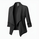 Women’s Cropped Open Front Blazer | Long Sleeve