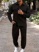Men’s Two-Piece Tracksuit | Button-Up Shirt & Joggers