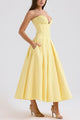 Women’s Corset Pleated Dress | Midi