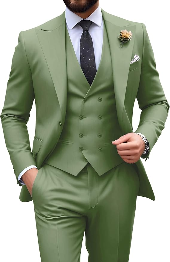 Men’s 3-Piece Slim Fit Suit | Formal Wedding
