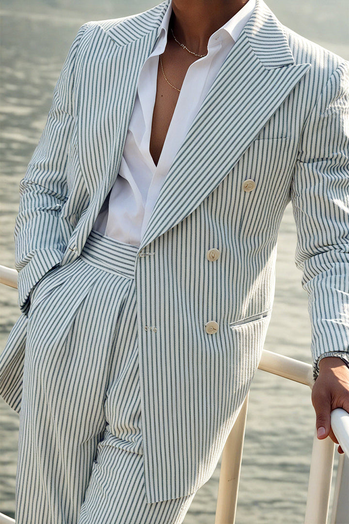 Men’s Striped Suit Set | Formal