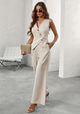 Women’s Sleeveless Two Piece Set | Wide Leg