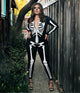 Women’s Halloween Jumpsuit | Skeleton Print Costume