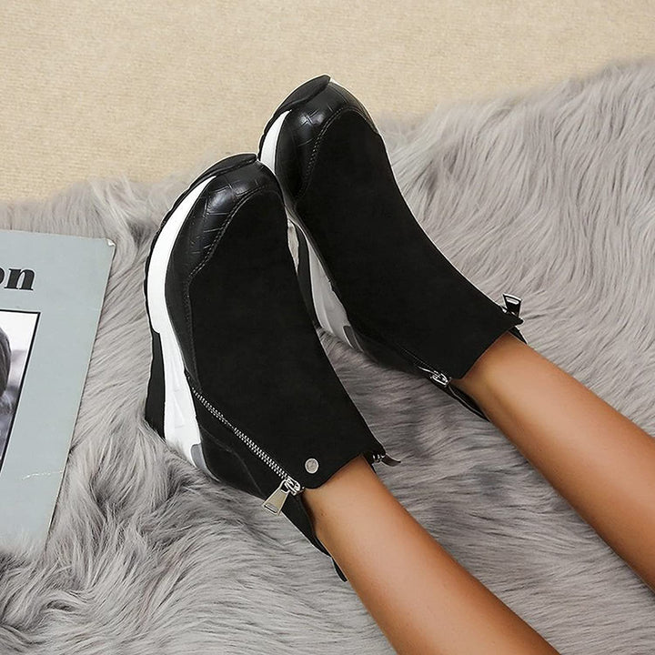 Women’s Wedge Ankle Boots | Zip-Up