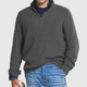 Men’s Ribbed Half-Zip Jumper | Long Sleeve