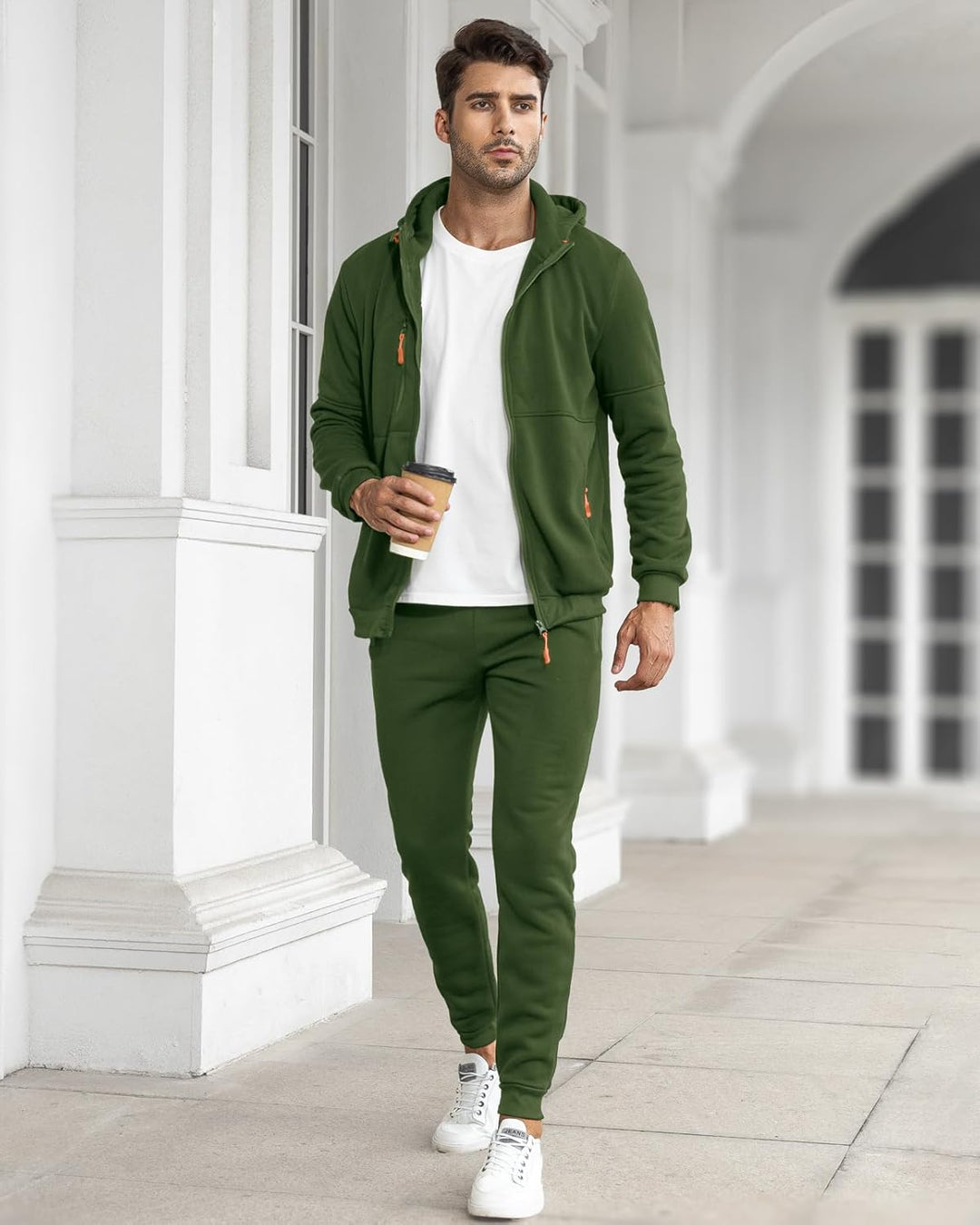 Men’s Hoodie Tracksuit Set | Zip-Up Jacket & Joggers
