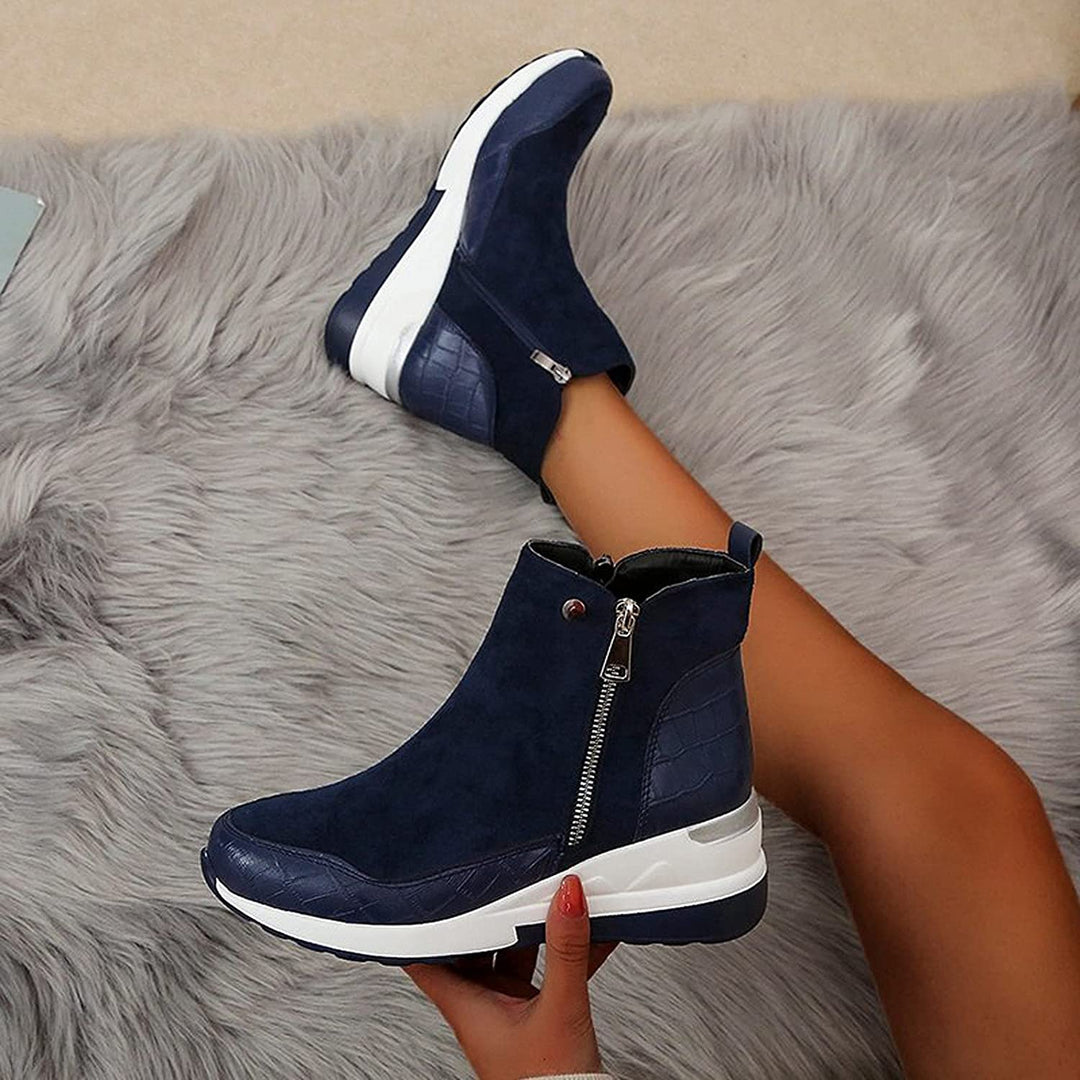 Women’s Wedge Ankle Boots | Zip-Up