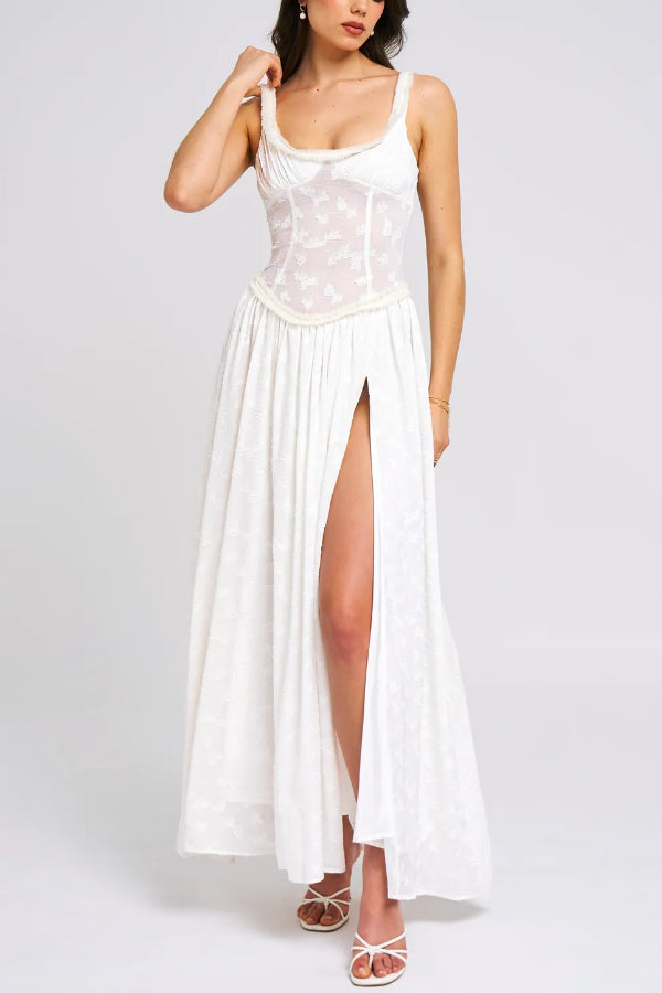 Women’s Corset Slit Dress | Maxi