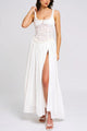 Women’s Corset Slit Dress | Maxi