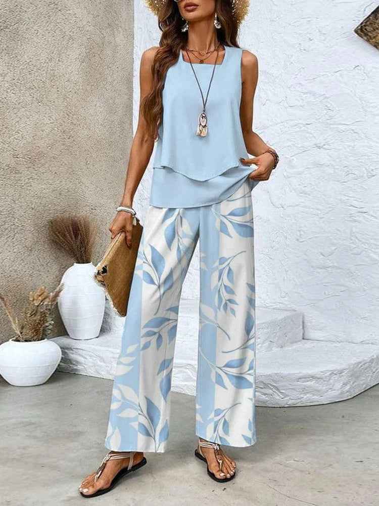 Women’s Summer Two Piece Set | Wide Leg