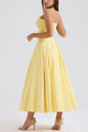 Women’s Corset Pleated Dress | Midi