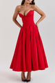 Women’s Corset Pleated Dress | Midi