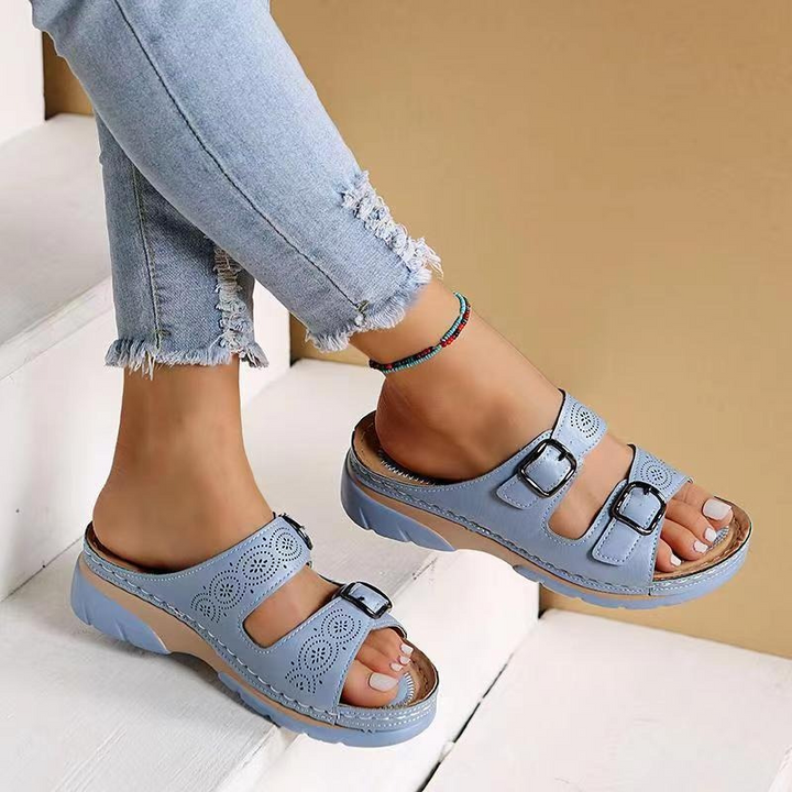 Women’s Buckled Slide Sandals | Orthopaedic