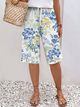 Women’s Floral Wide-Leg Shorts | Drawstring