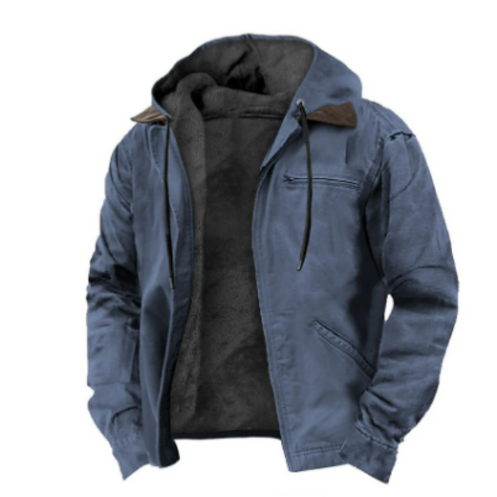 Men’s Hooded Casual Jacket | Zip-Up