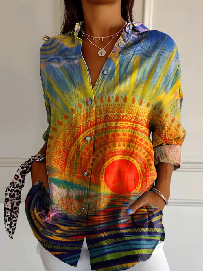 Women’s Printed Shirt | Button Up