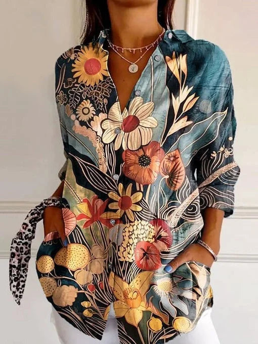 Women’s Printed Shirt | Button Up