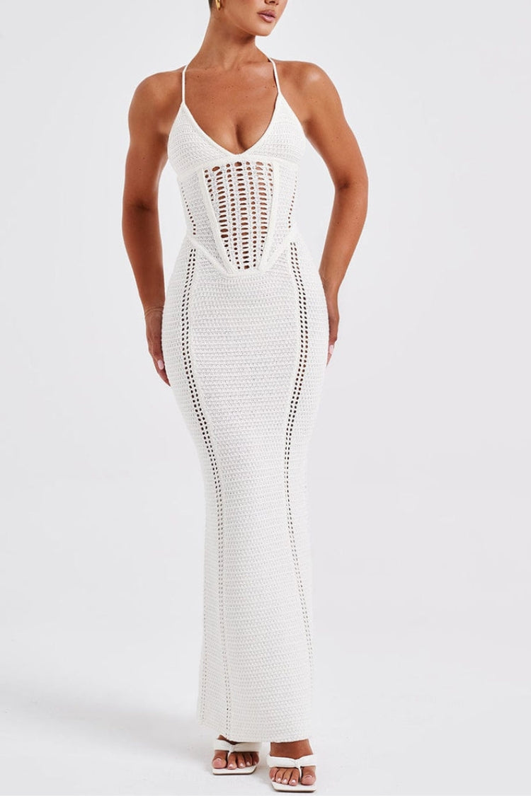 Women’s Crochet Bodycon Dress | Maxi