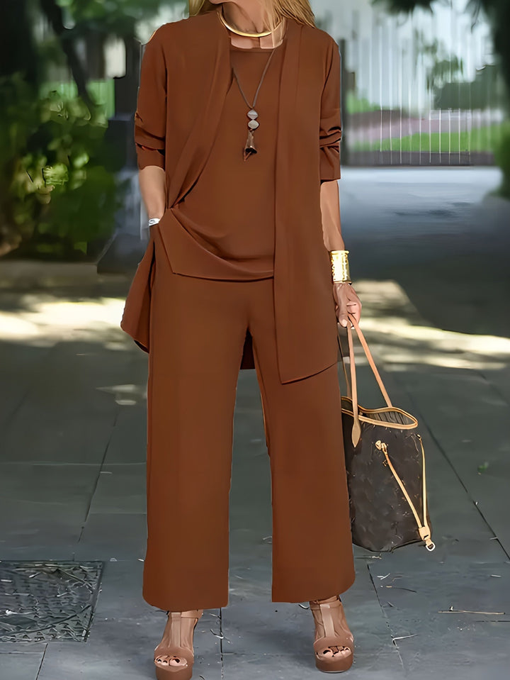 Women’s Elegant Three Piece Set | Wide Leg