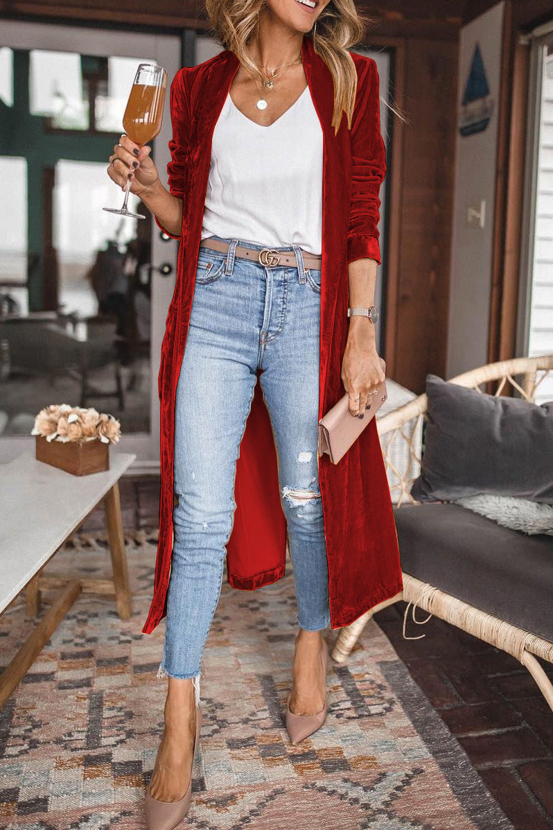 Women’s Long Cardigan | Open Front