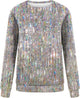 Women’s Sequin Crew Neck Top | Long Sleeve