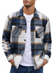 Men’s Checkered Casual Jacket | Buttoned