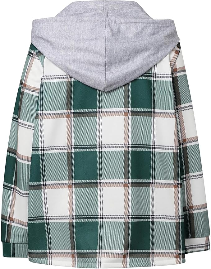 Women’s Plaid Hooded Jacket | Casual