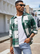 Men’s Checkered Casual Jacket | Buttoned